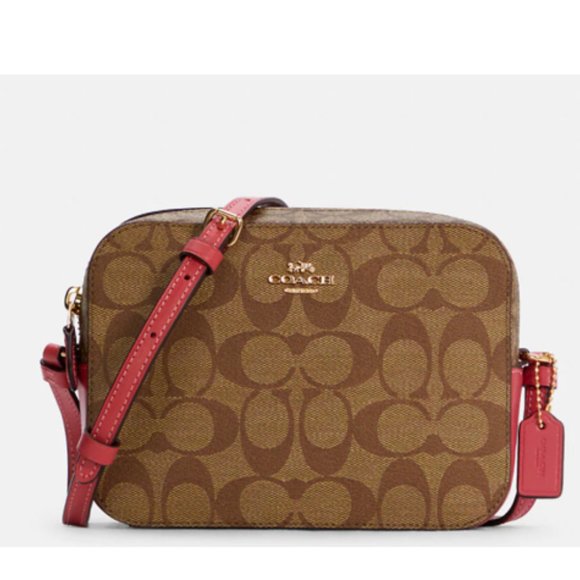Coach Handbags - COACH Mini Camera Bag In Signature Canvas